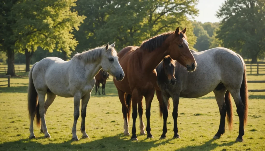 signe d'affection d'un cheval
